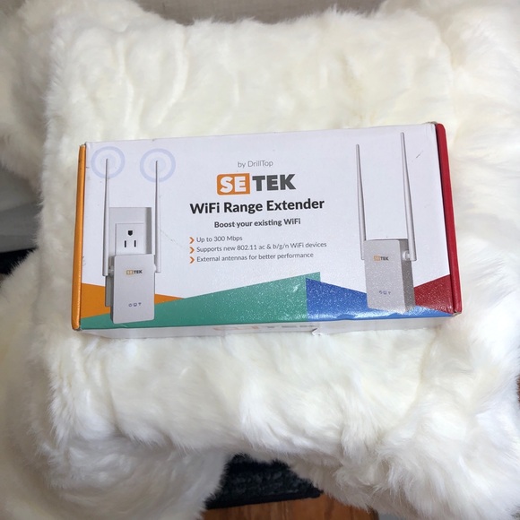 NEW SETEK WiFi Range Extender Signal Booster - White - Model SE-01 (6494) - Picture 2 of 2